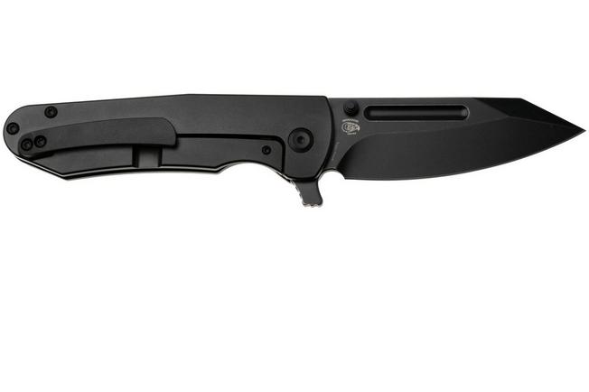 Afbeelding voor Kansept Superhawk K1084A1, Blackwashed CPM S35VN, Black Anodized Titanium zakmes, Warhawk Knives design