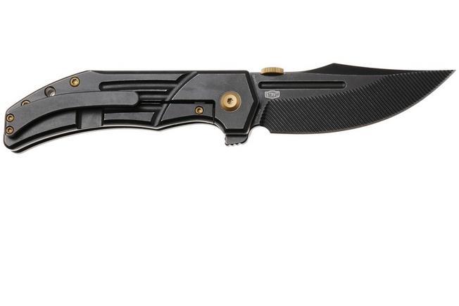 Afbeelding voor Kansept Orion K1089A4, Milled Blackwashed CPM S35VN, Blackwashed Titanium zakmes, JB Stout design