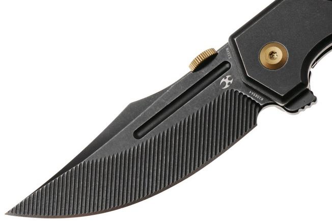 Afbeelding voor Kansept Orion K1089A4, Milled Blackwashed CPM S35VN, Blackwashed Titanium zakmes, JB Stout design
