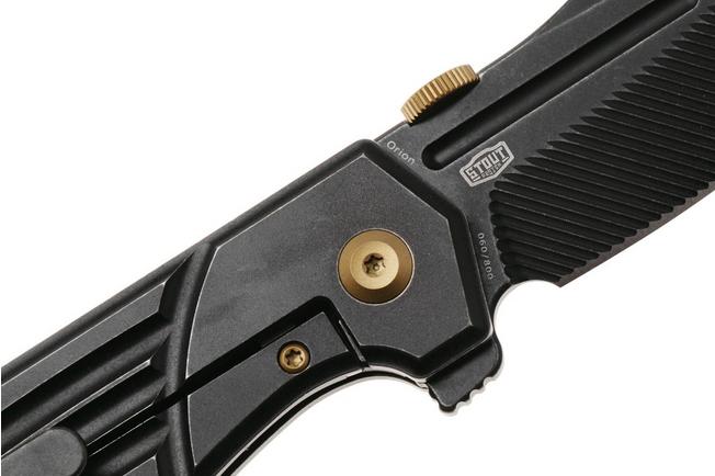 Afbeelding voor Kansept Orion K1089A4, Milled Blackwashed CPM S35VN, Blackwashed Titanium zakmes, JB Stout design