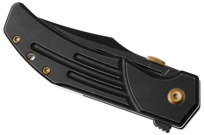 Afbeelding voor Kansept Orion K1089A4, Milled Blackwashed CPM S35VN, Blackwashed Titanium zakmes, JB Stout design