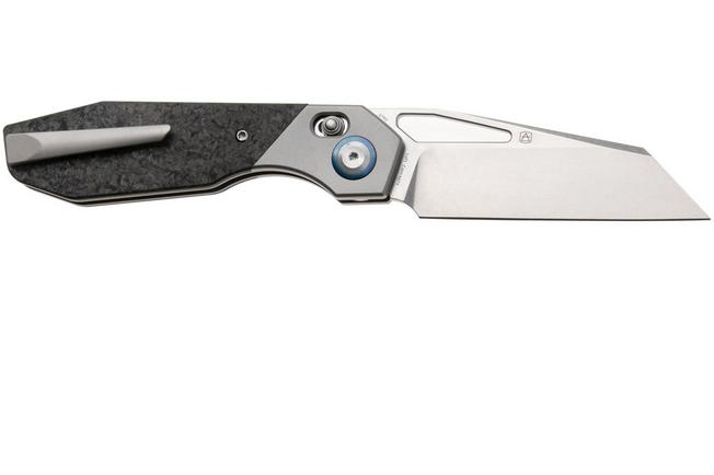 Immagine per Kansept QTRO K1118VA3 Stonewashed Elmax, Beadblasted Titanium, Copper Carbon Fiber Inlay, coltellino tascabile, design di Luft Concepts