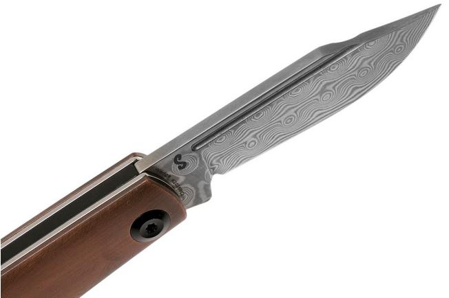 Kansept Wedge K2026BC1 Damascus, Red Copper pocket knife, Nick