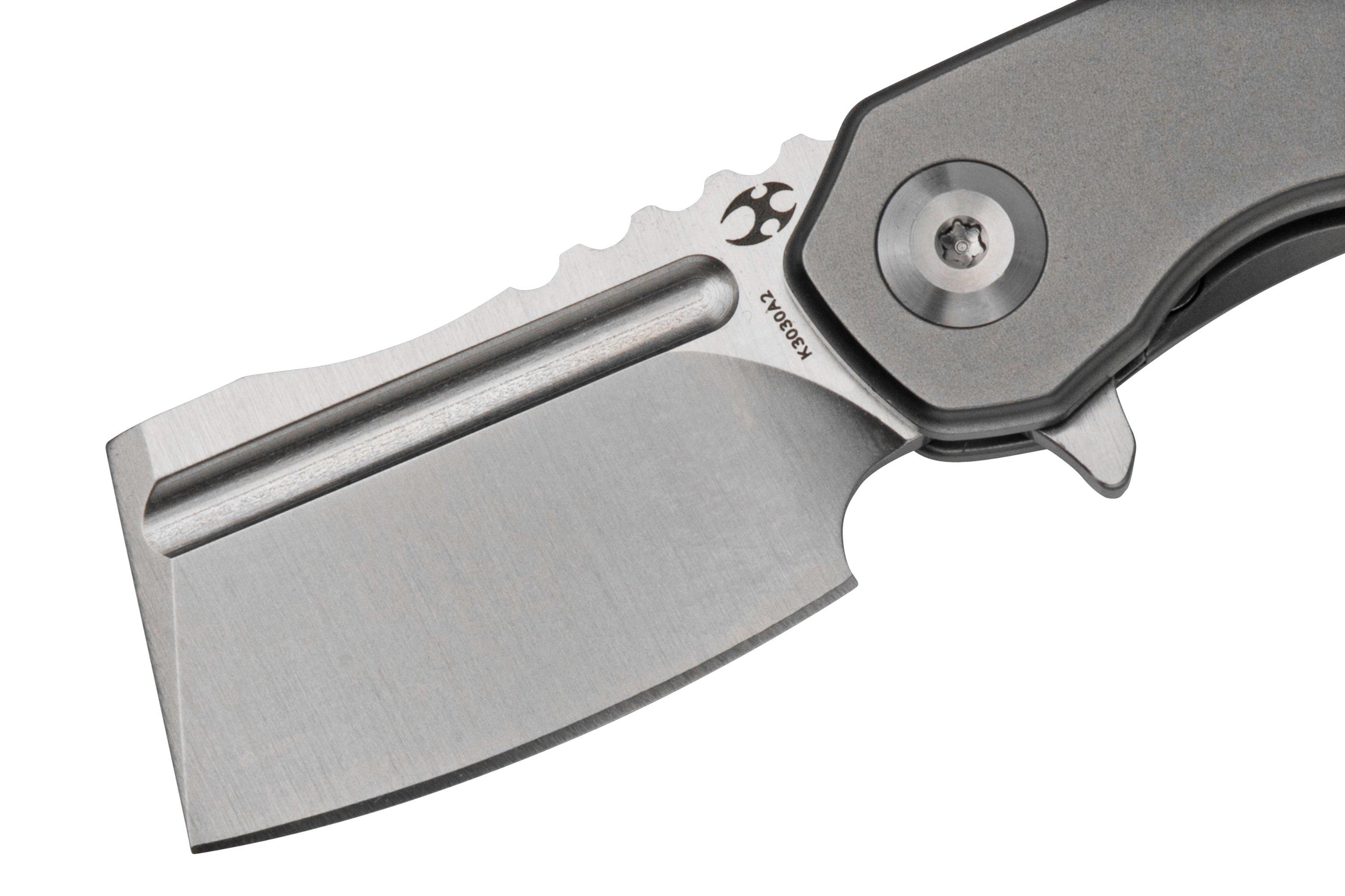 Kansept Mini Korvid K3030a2 Satin Cpm S35vn Titanium Pocket Knife Justin Koch Design