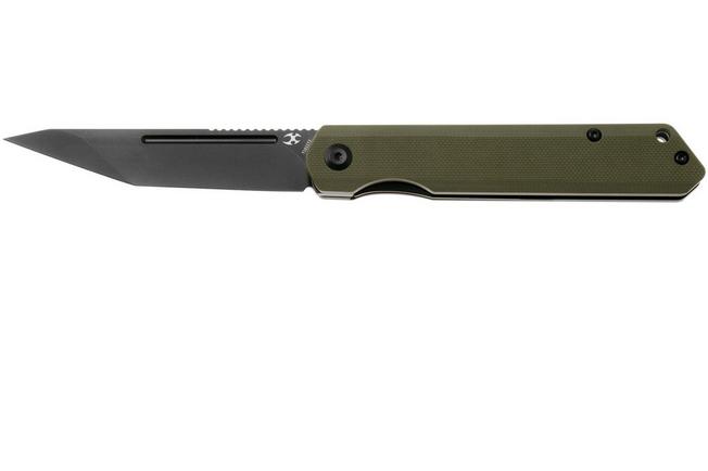 Image pour Kansept Prickle T1012T2 Black TiCN-Coated 154CM Tanto, Green G10, couteau de poche, Max Tkachuk design