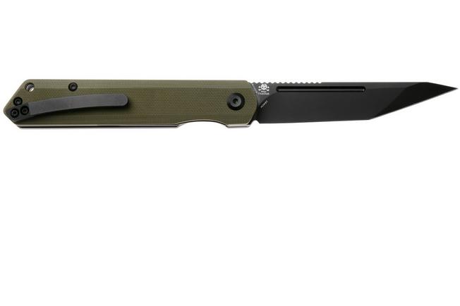 Image pour Kansept Prickle T1012T2 Black TiCN-Coated 154CM Tanto, Green G10, couteau de poche, Max Tkachuk design