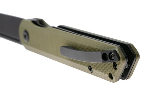 Image pour Kansept Prickle T1012T2 Black TiCN-Coated 154CM Tanto, Green G10, couteau de poche, Max Tkachuk design