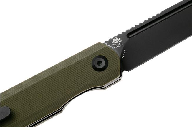 Image pour Kansept Prickle T1012T2 Black TiCN-Coated 154CM Tanto, Green G10, couteau de poche, Max Tkachuk design