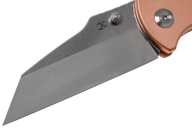 Otter Mercator 10-736 RG Large Brass Carbon Pocket clip, pocket knife