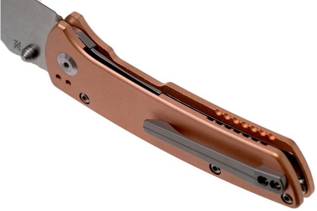 Kansept Main Street T1015B5 Copper pocket knife, Dirk Pinkerton design