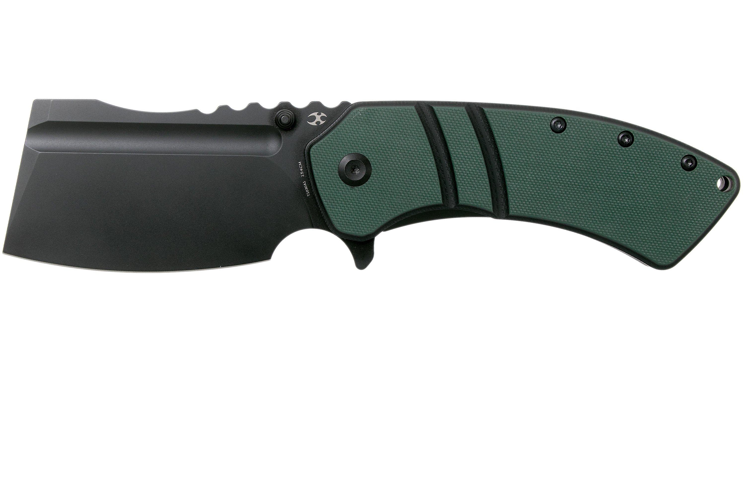 Kansept XL Korvid T1030A1 Black, OD Green Black G10 pocket knife