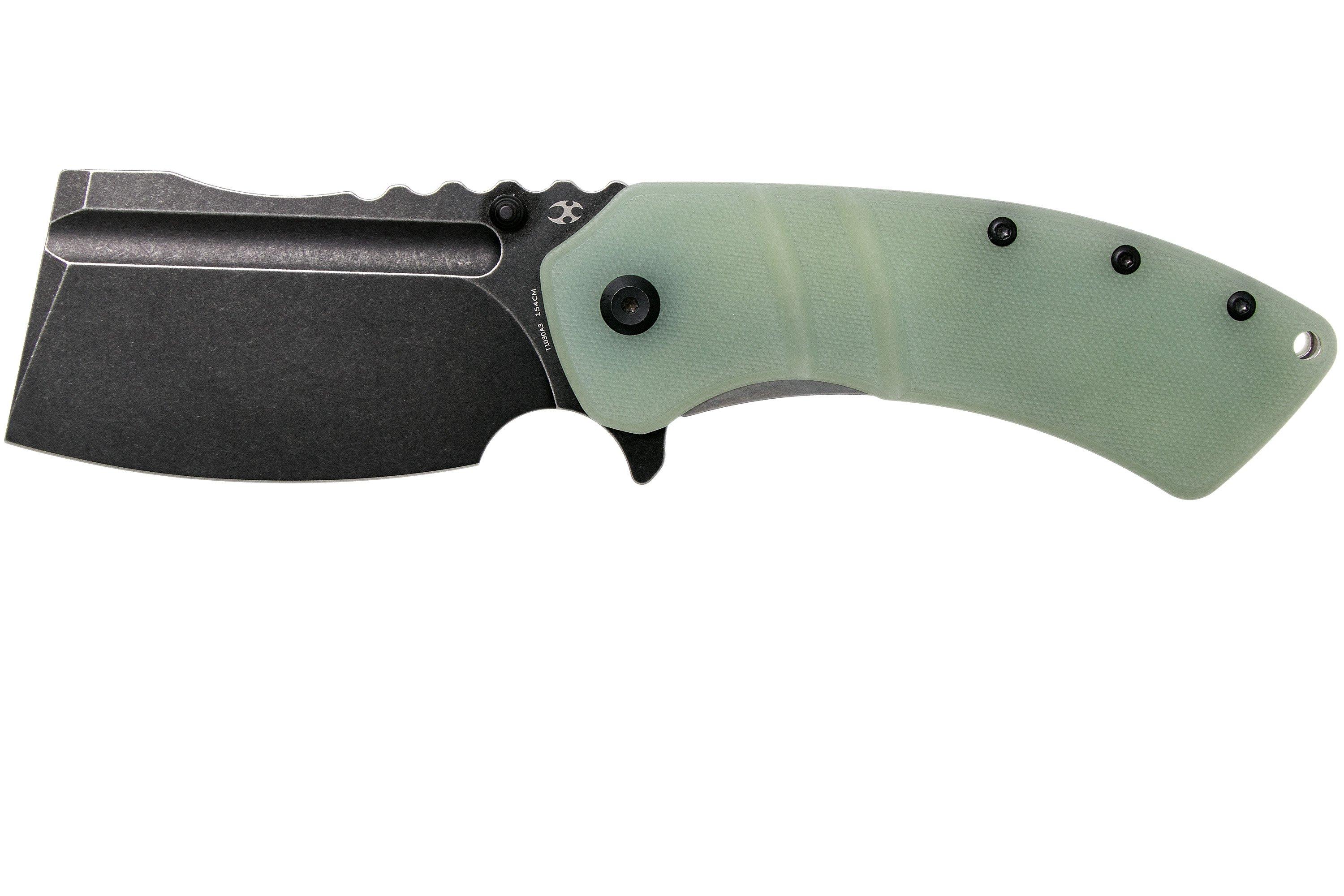 Kansept XL Korvid T1030A3 Blackwashed, Natural G10 pocket knife