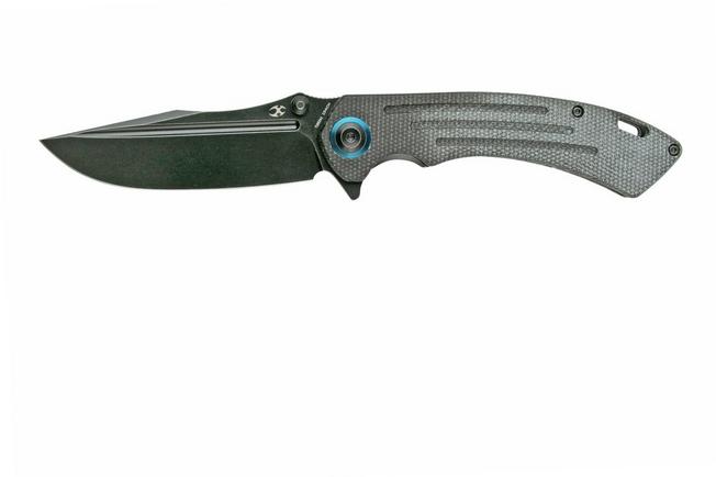 Kansept Pretatout T1032A2 Blackwashed 154CM, Black Micarta pocket knife ...