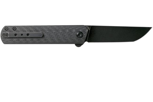 Kansept Foosa T2020T3 Black, Twill Carbon fibre pocket knife, Rolf Helbig  design