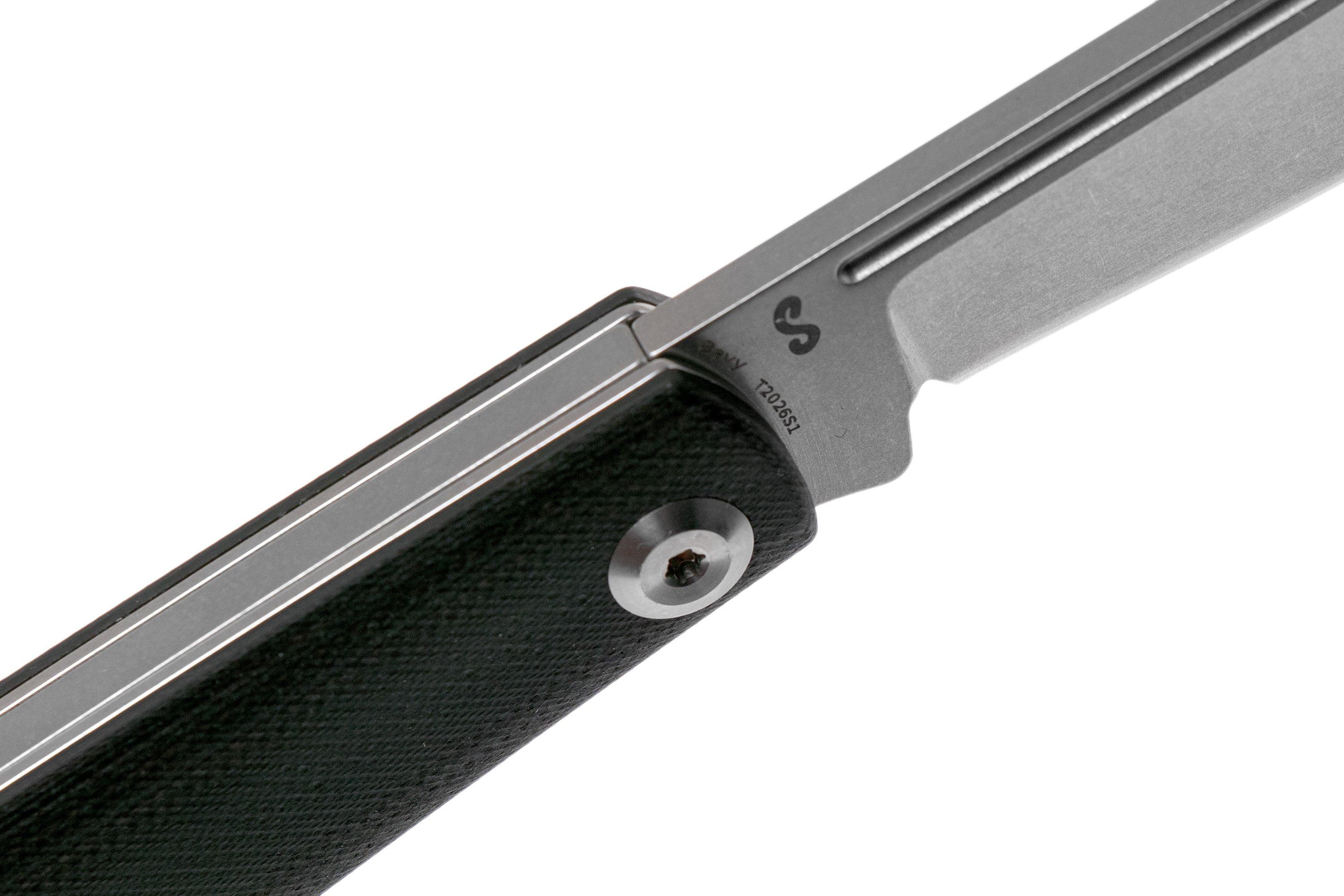 Kansept Bevy T2026S1 Black G10 pocket knife, Nick Swan design