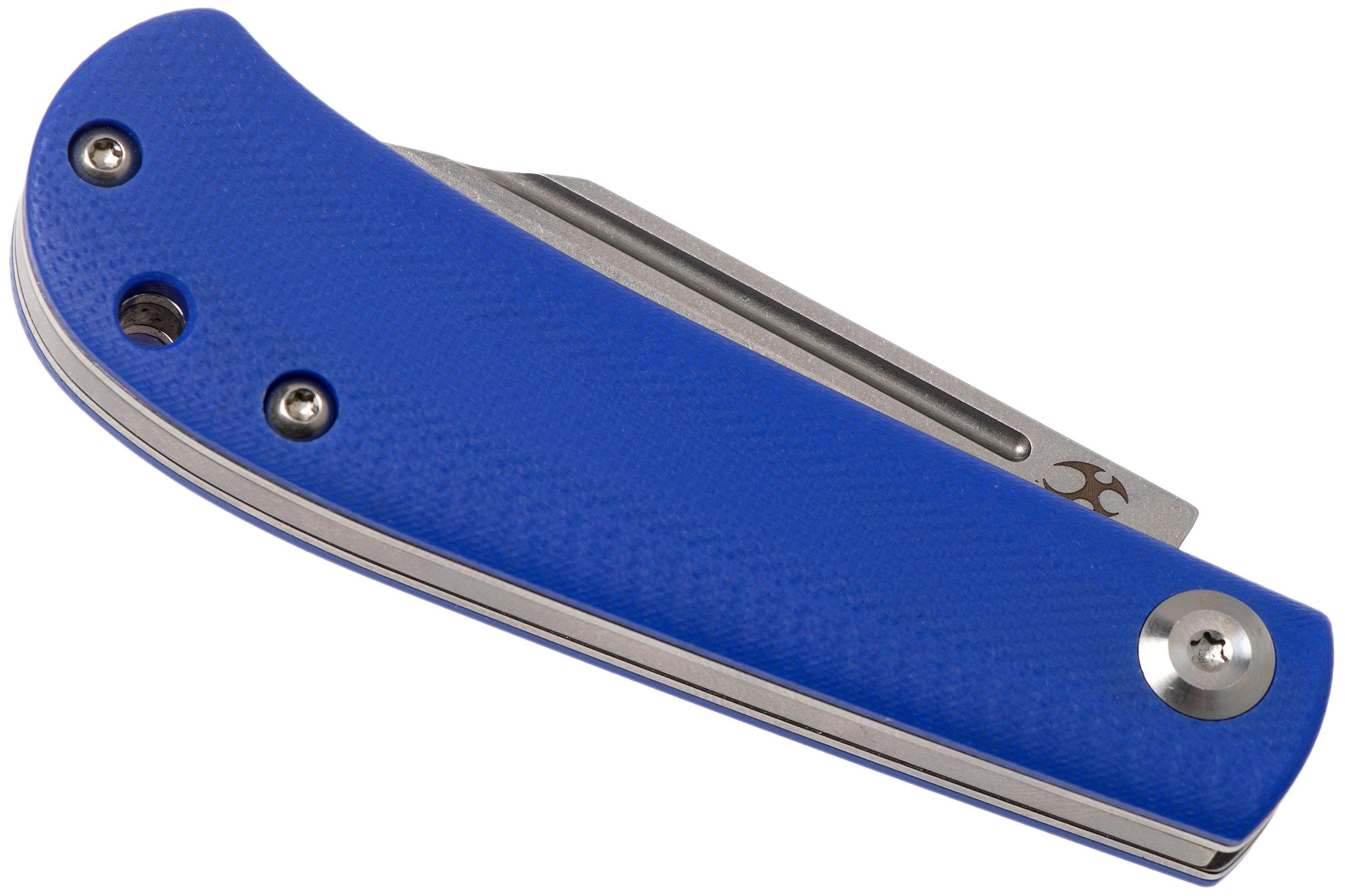 Kansept Bevy T2026S7 Blue G10 pocket knife, Nick Swan design ...