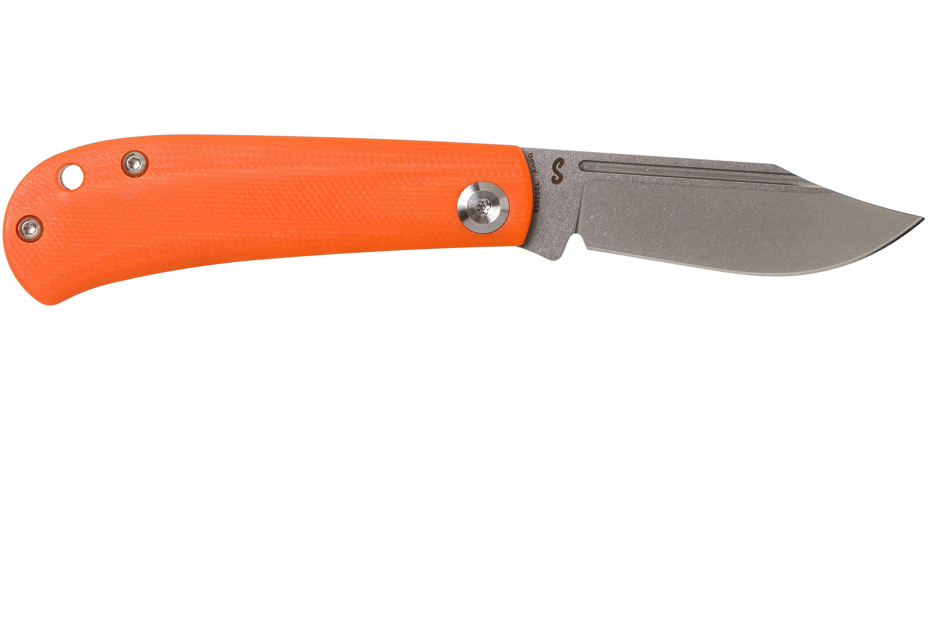 Kansept Bevy T2026S8 Orange G10 pocket knife, Nick Swan design Advantageously shopping at
