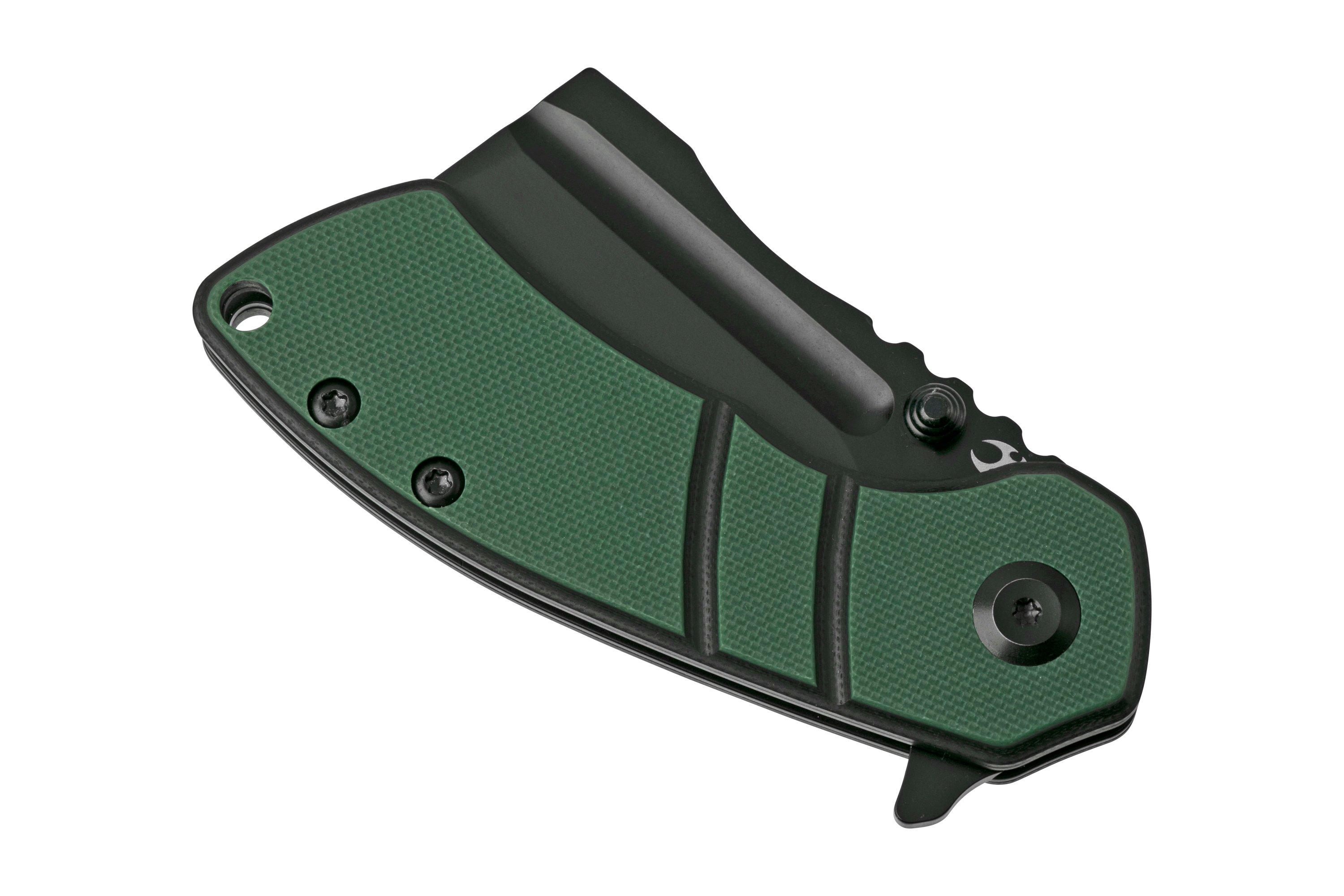 Kansept Korvid M T2030A1 Black, Green & Black G10 pocket knife
