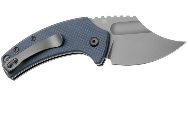 Afbeelding voor Kansept Wasp T2144F1 Gray TiCN 154CM, Light Gray G10, zakmes, Koch Tools design