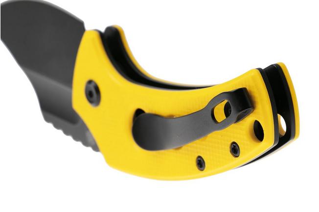 Afbeelding voor Kansept Wasp T2144F4 Blackwashed 154CM, Yellow G10, zakmes, Koch Tools design