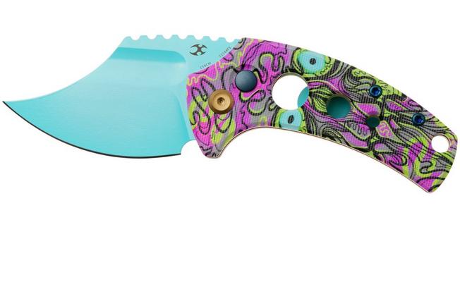 Afbeelding voor Kansept Wasp T2144F5 Light Blue 154CM, Jade G10 Purple Undead, zakmes, Koch Tools design