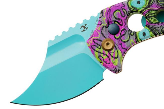 Afbeelding voor Kansept Wasp T2144F5 Light Blue 154CM, Jade G10 Purple Undead, zakmes, Koch Tools design