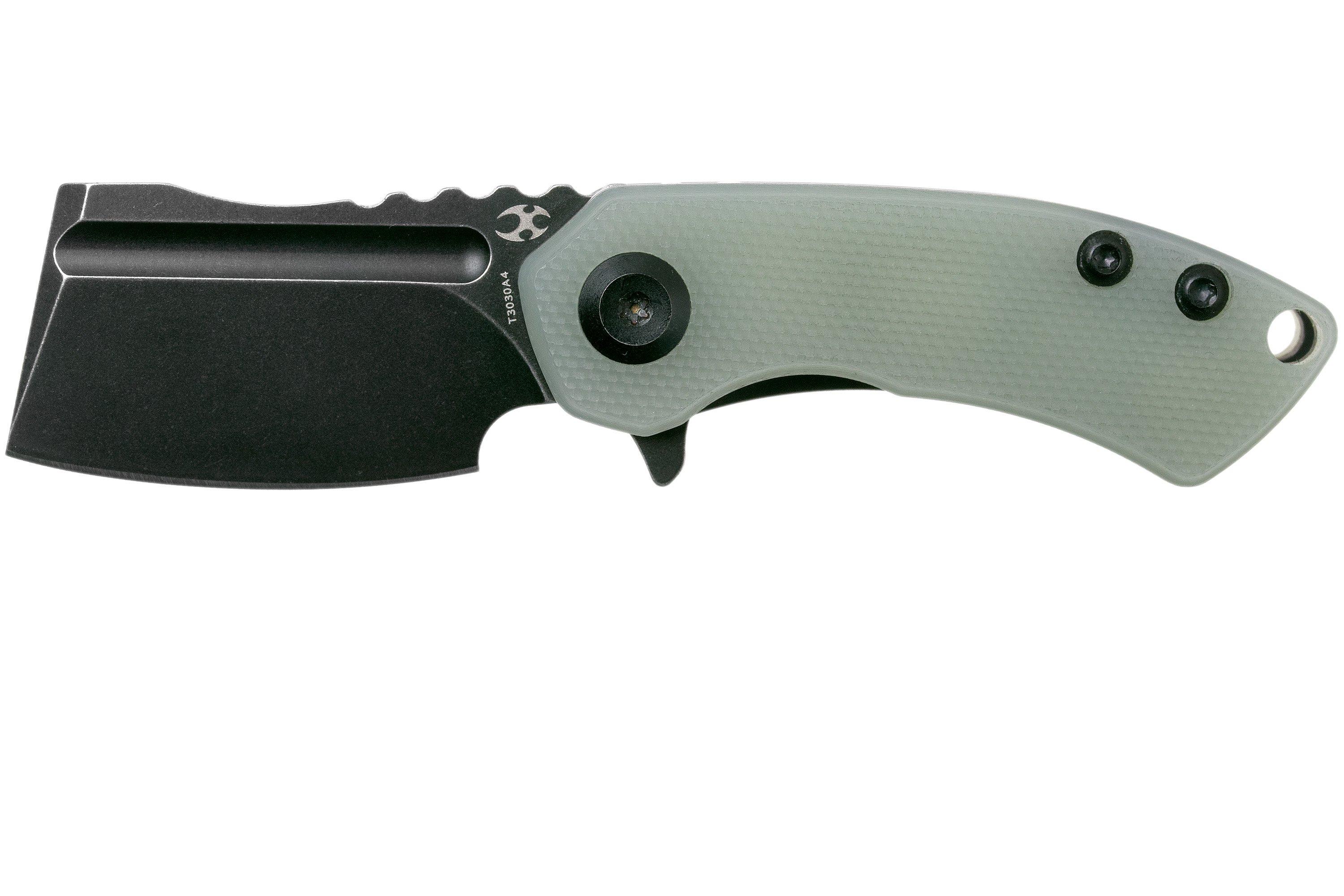 Kansept Mini Korvid T3030A4 Blackwashed, Natural G10 pocket knife