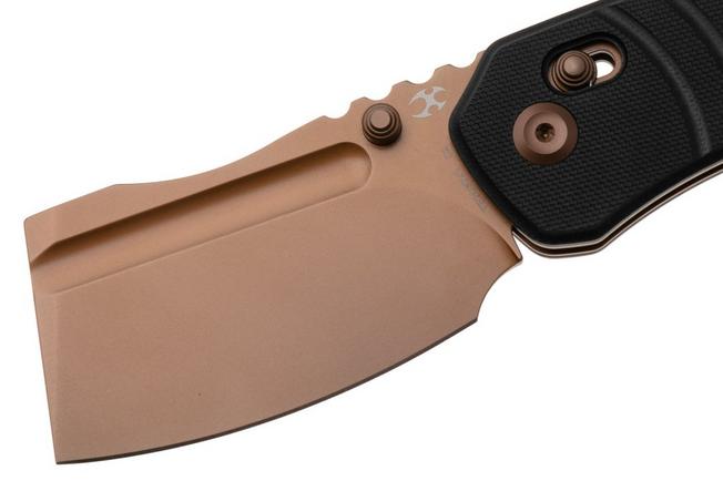 Afbeelding voor Kansept Korvid V TE2030V1, Rose Gold D2, Diamond Pattern Black G10 zakmes, Justin Koch design