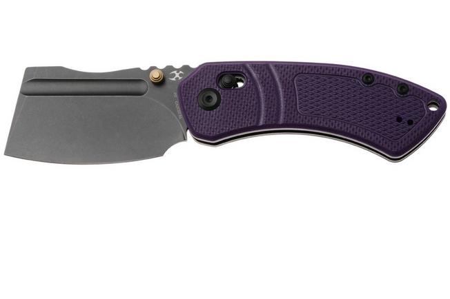 Afbeelding voor Kansept Korvid V TE2030V3, Blackwashed D2, Diamond Pattern Purple G10 zakmes, Justin Koch design