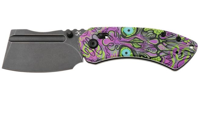 Afbeelding voor Kansept Korvid V TE2030V5, Blackwashed D2, Purple Undead Jade G10 zakmes, Justin Koch design