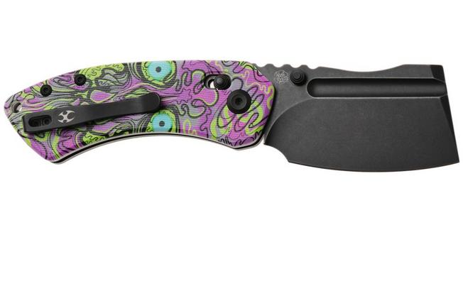 Afbeelding voor Kansept Korvid V TE2030V5, Blackwashed D2, Purple Undead Jade G10 zakmes, Justin Koch design