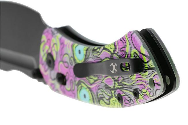 Afbeelding voor Kansept Korvid V TE2030V5, Blackwashed D2, Purple Undead Jade G10 zakmes, Justin Koch design