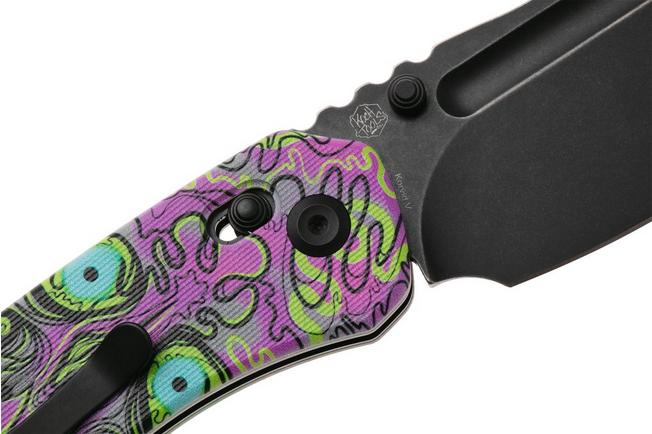 Afbeelding voor Kansept Korvid V TE2030V5, Blackwashed D2, Purple Undead Jade G10 zakmes, Justin Koch design