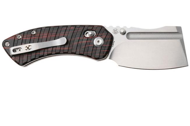 Afbeelding voor Kansept Korvid V TE2030V6, Stonewashed D2, Red/Black G-mascus zakmes, Justin Koch design