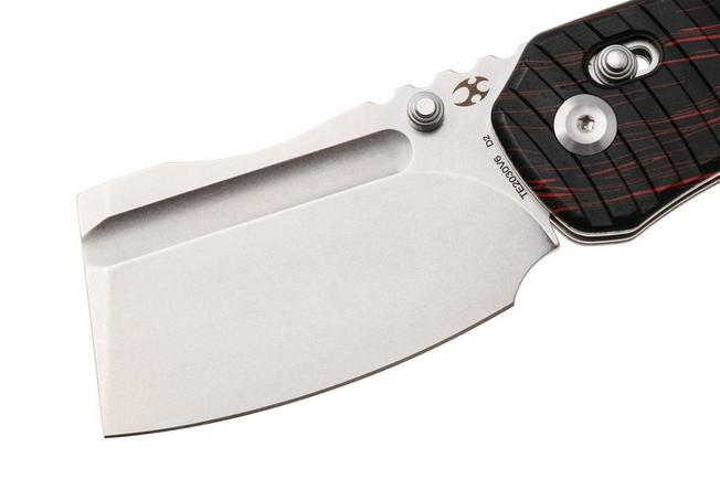 Afbeelding voor Kansept Korvid V TE2030V6, Stonewashed D2, Red/Black G-mascus zakmes, Justin Koch design