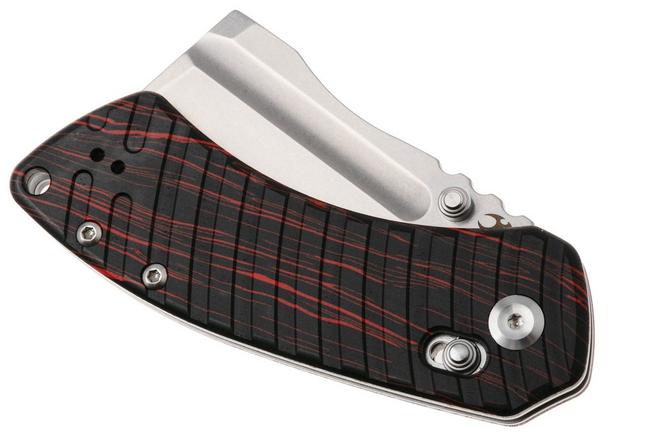 Afbeelding voor Kansept Korvid V TE2030V6, Stonewashed D2, Red/Black G-mascus zakmes, Justin Koch design