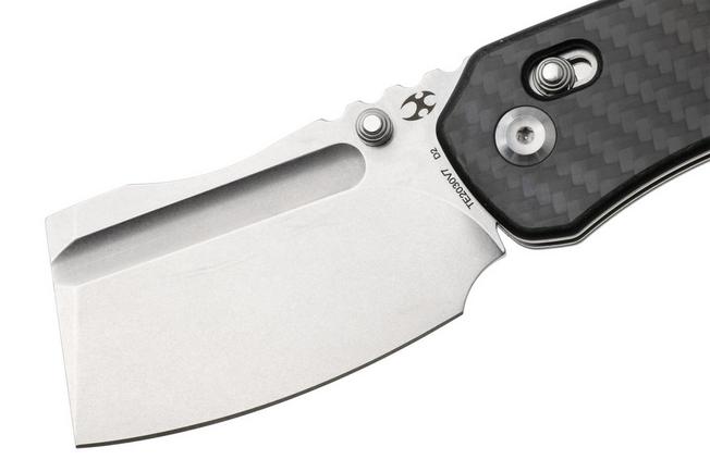 Afbeelding voor Kansept Korvid V TE2030V7, Stonewashed D2, Twill Carbon Fiber / G10 zakmes, Justin Koch design