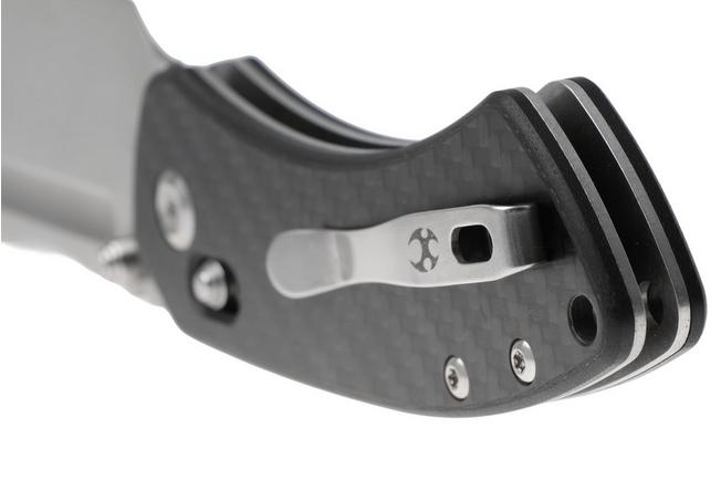 Afbeelding voor Kansept Korvid V TE2030V7, Stonewashed D2, Twill Carbon Fiber / G10 zakmes, Justin Koch design