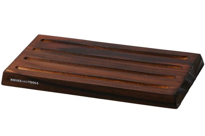 Afbeelding voor Knivesandtools Coin Display, Burned Pinewood, munten display