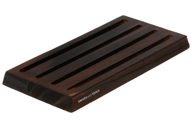 Afbeelding voor Knivesandtools Coin Display, Burned Pinewood, munten display
