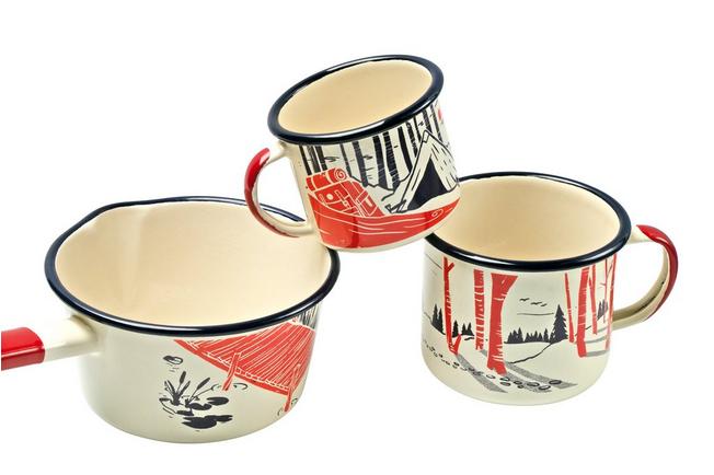 Enamel Camouflage Mug Set