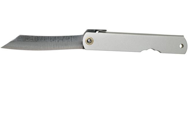 Image for Higonokami pocket knife 7.3 cm HIGOC10, Blue paper steel, Silver Matte Steel