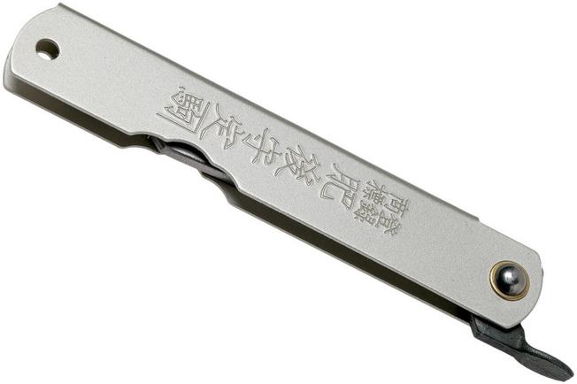 Image for Higonokami pocket knife 7.3 cm HIGOC10, Blue paper steel, Silver Matte Steel