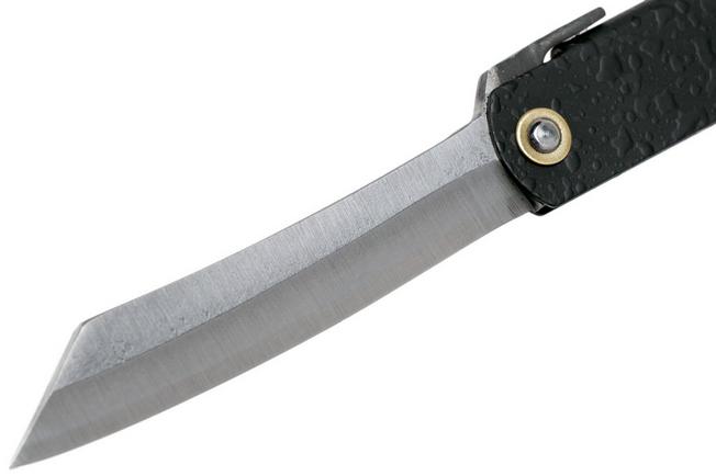 Image for Higonokami pocket knife 7.3 cm HIGOC5, Blue paper steel, Matte Black Textured Handle