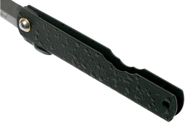 Image for Higonokami pocket knife 7.3 cm HIGOC5, Blue paper steel, Matte Black Textured Handle