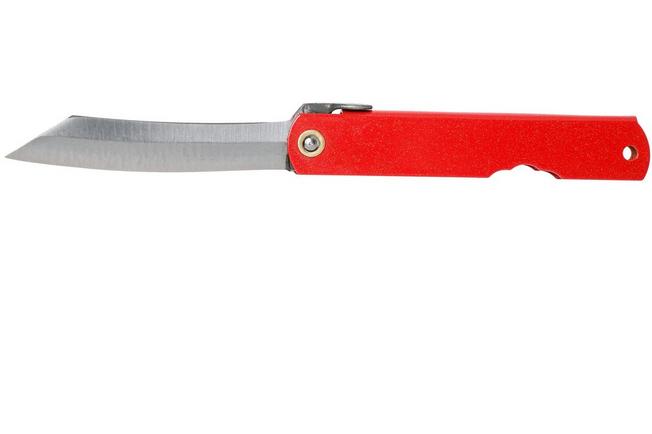 Image for Higonokami pocket knife 7.3 cm HIGOCLG, Blue paper steel, Red Glitter Enamel