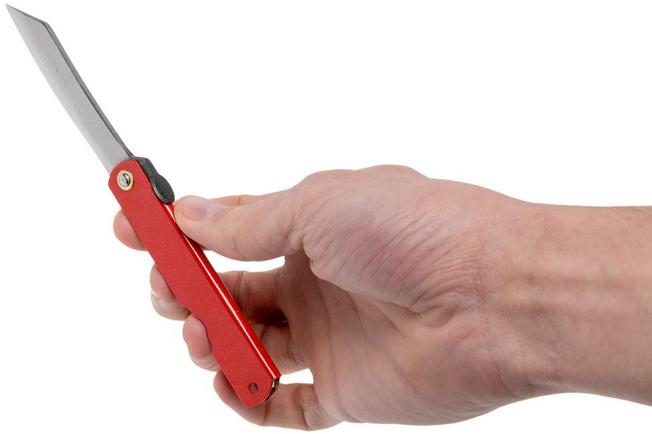 Image for Higonokami pocket knife 7.3 cm HIGOCLG, Blue paper steel, Red Glitter Enamel