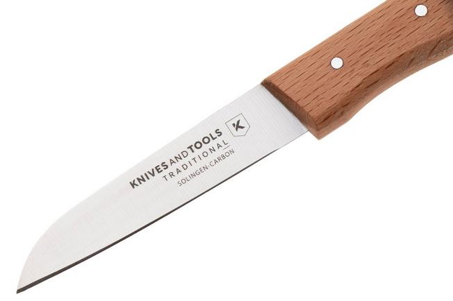 Afbeelding voor Knivesandtools Traditional Paring Knife, koolstofstaal, beukenhout, schilmes