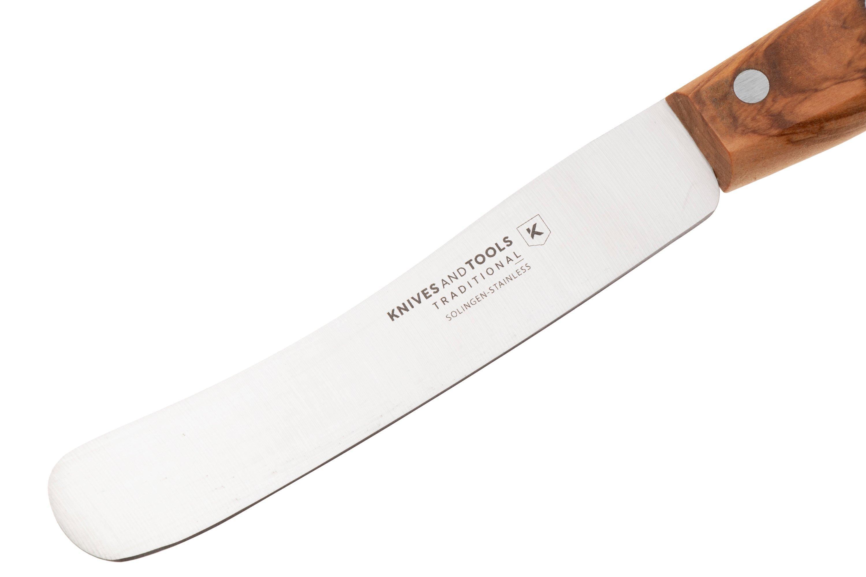 Knivesandtools Traditional Buckels, stainless steel, olive wood, 4 ...