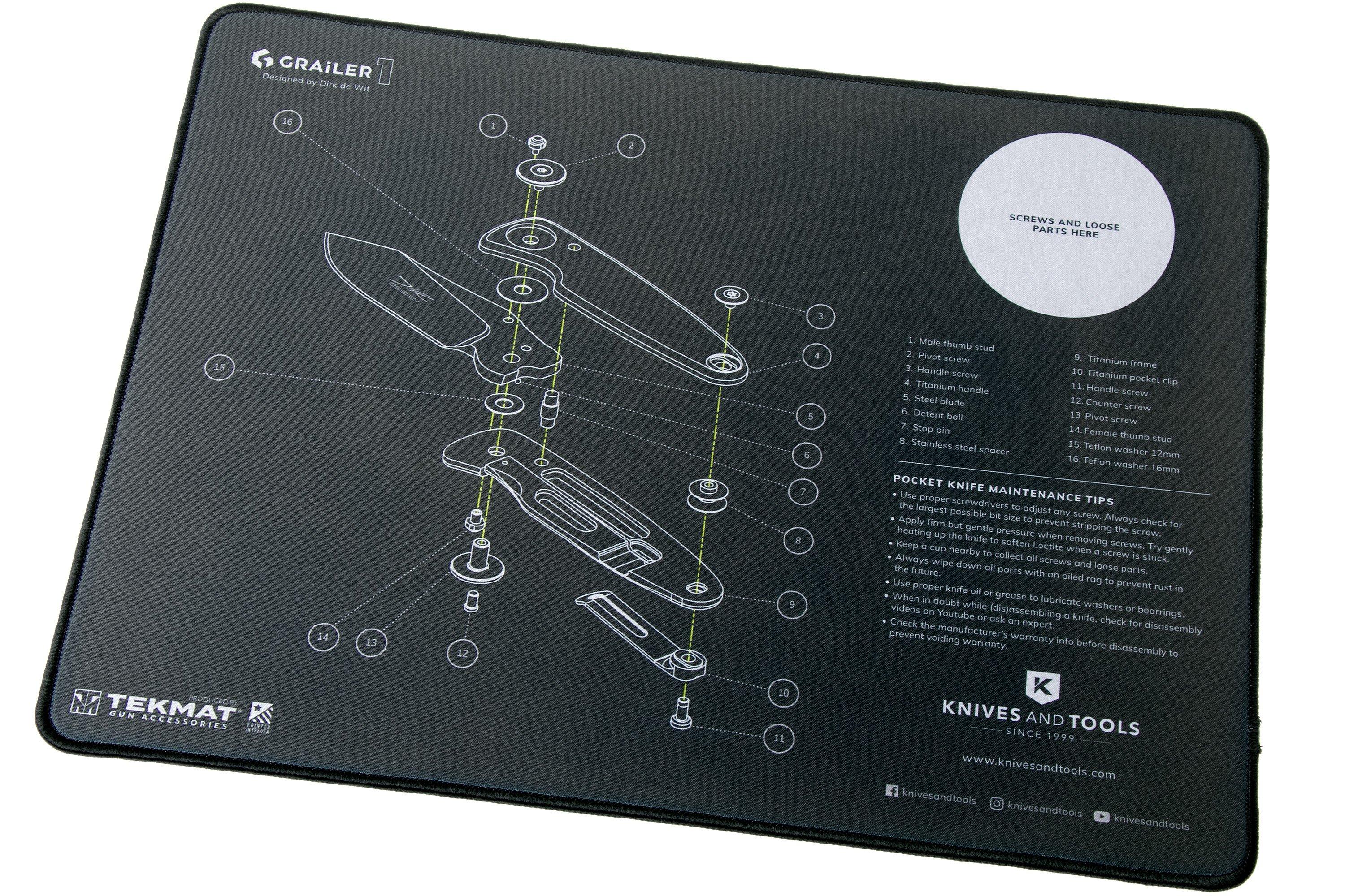 Knivesandtools Grailer 1 TekMat Ultramat knife mat Advantageously